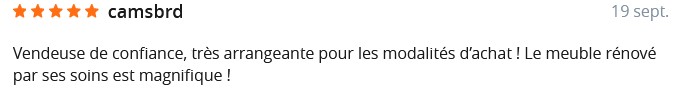 avis de la cliente