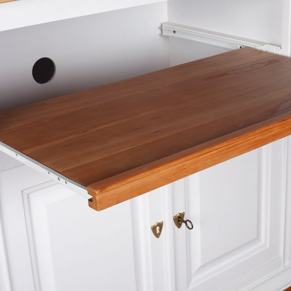 zoom sur la tablette du meuble