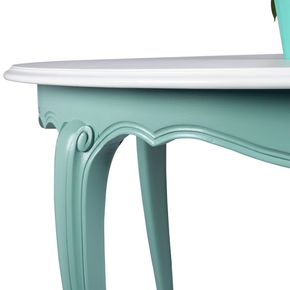 table à manger et ses 2 rallonges relookées