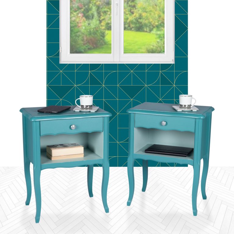 Paire de chevet relookée