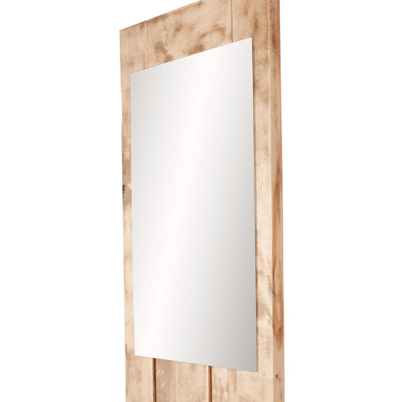 Détail du miroir d'entrée rénové