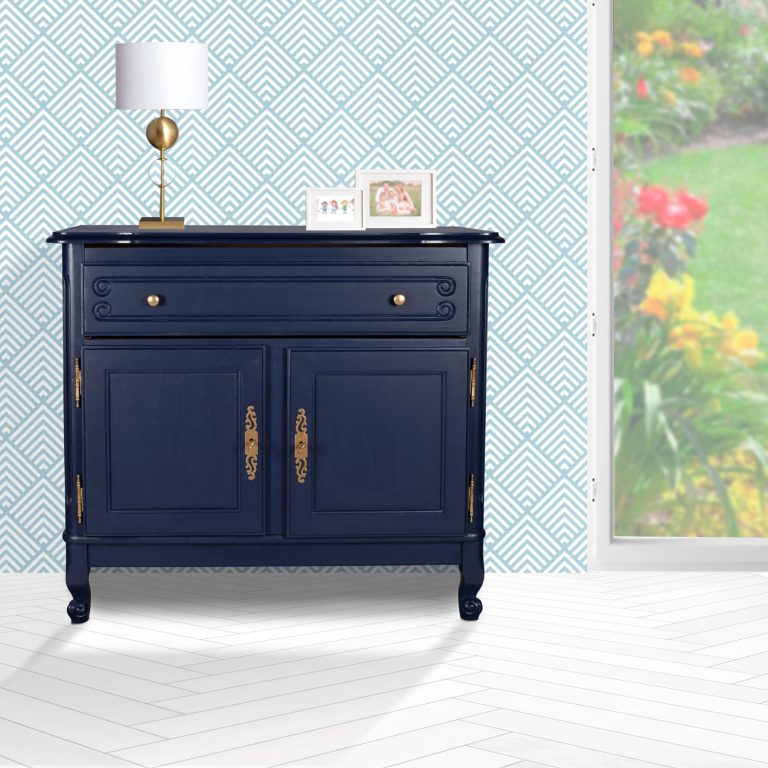 meuble vinyle relooké