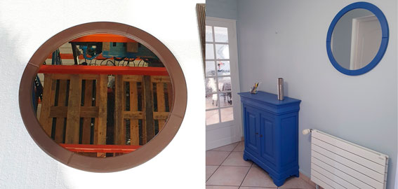 miroir avant et après relooking