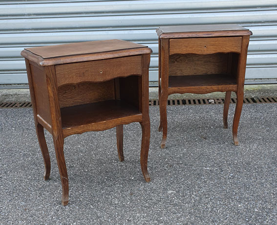 tables de chevet avant relooking