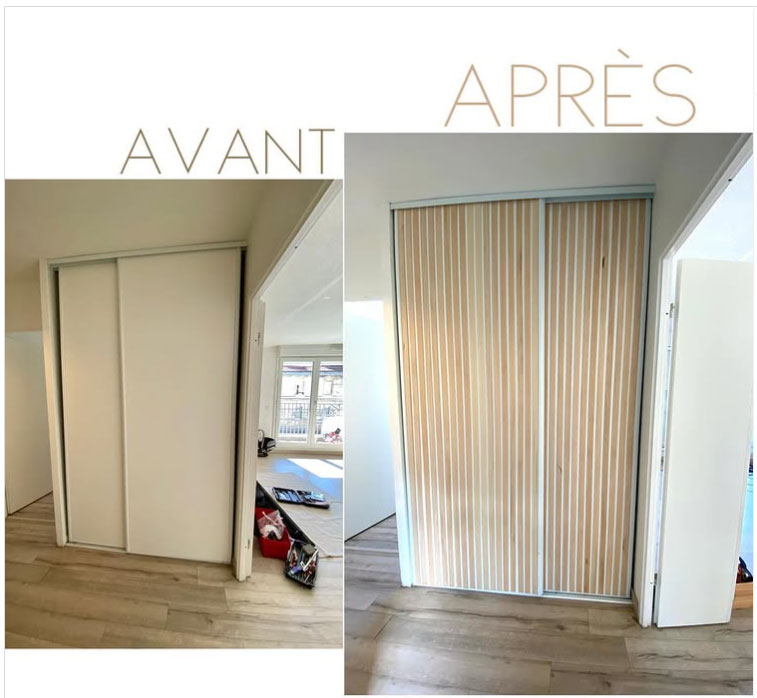 Aménager son entrée en personnalisant les portes coulissantes d'un placard