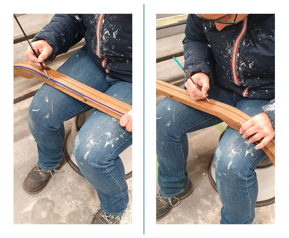 application de la peinture