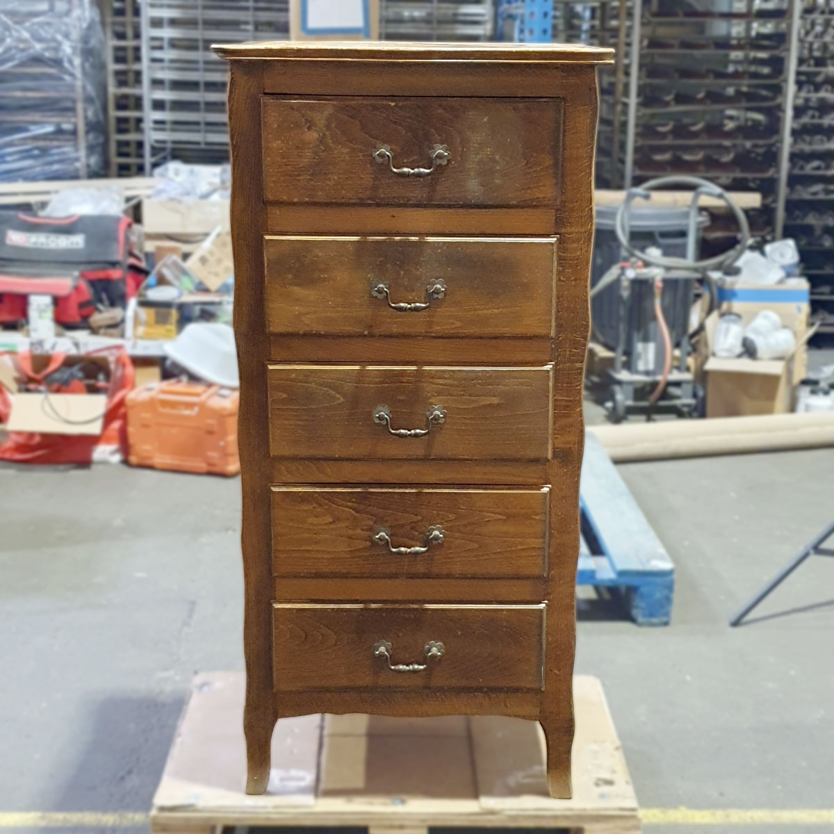 chiffonnier bois ancien avant transformation