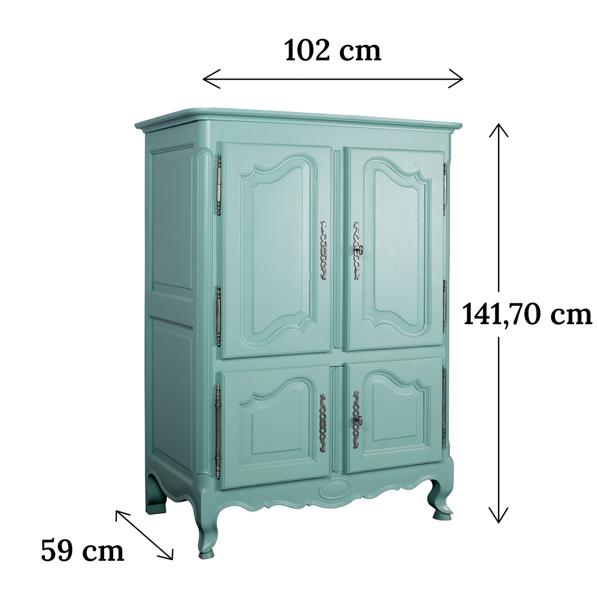 dimensions du buffet relooké