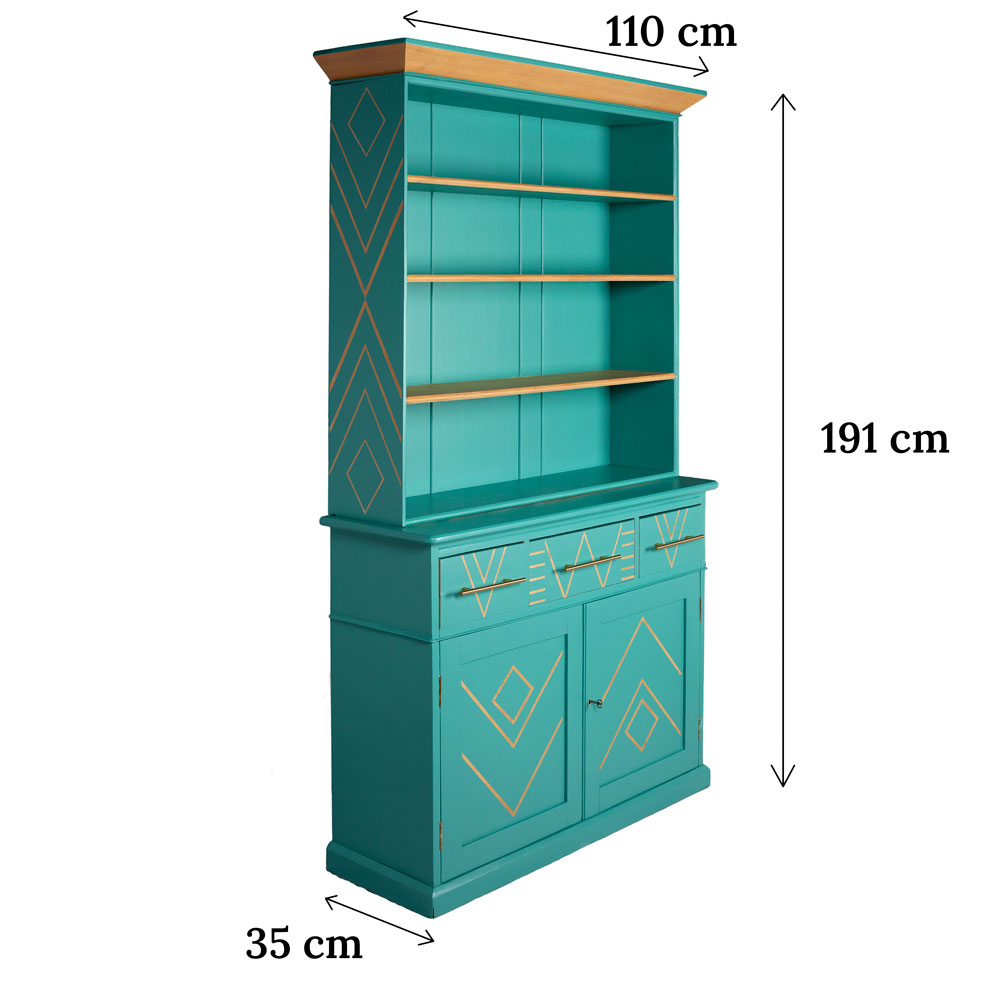 vaisselier en pin avec ses dimensions